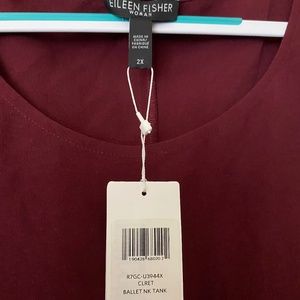 BNWT Gorgeous Silk Tunic Burgandy Wine 2X